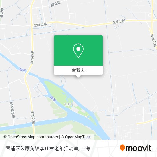 青浦区朱家角镇李庄村老年活动室地图