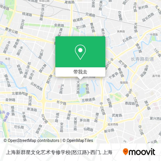 上海新群星文化艺术专修学校(怒江路)-西门地图