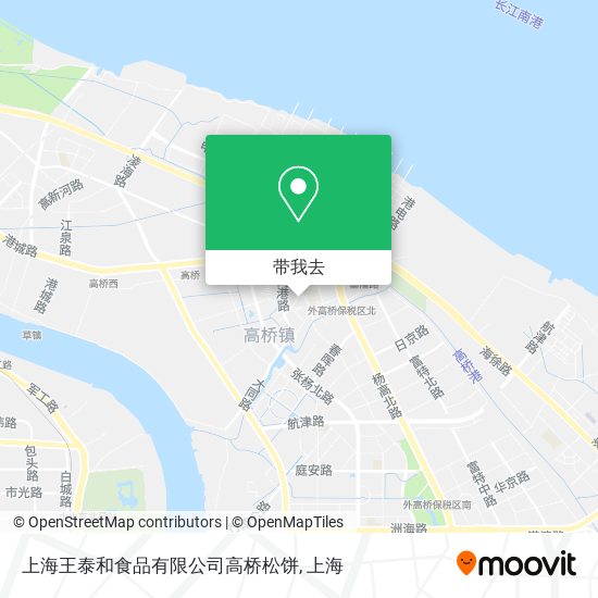 上海王泰和食品有限公司高桥松饼地图