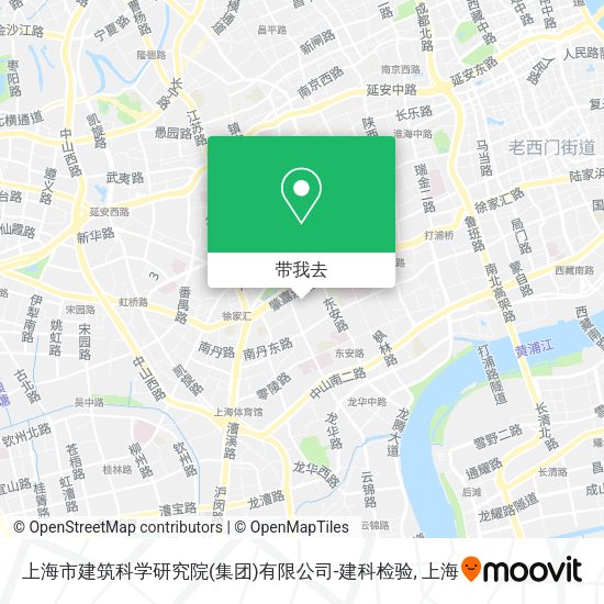 上海市建筑科学研究院(集团)有限公司-建科检验地图