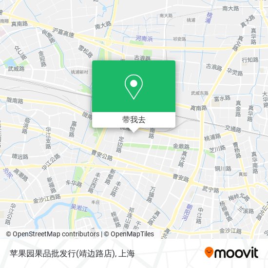 苹果园果品批发行(靖边路店)地图