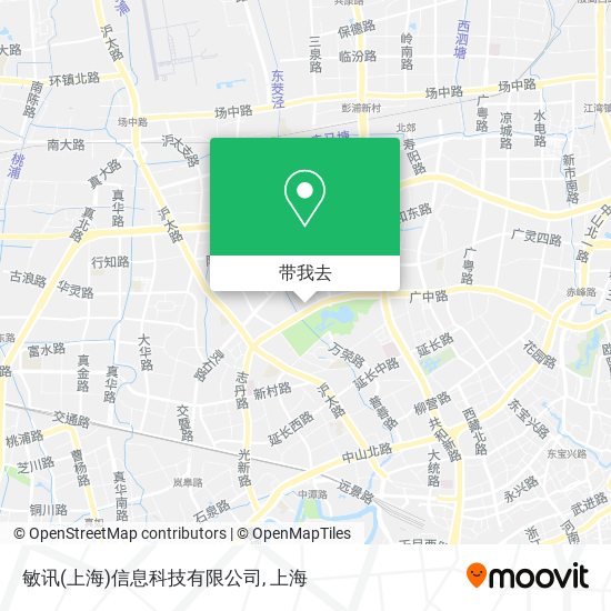 敏讯(上海)信息科技有限公司地图