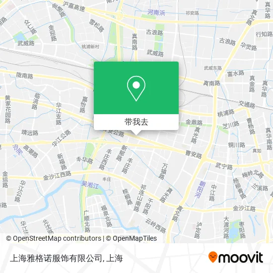上海雅格诺服饰有限公司地图