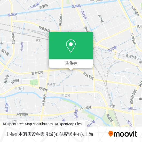 上海誉本酒店设备家具城(仓储配送中心)地图