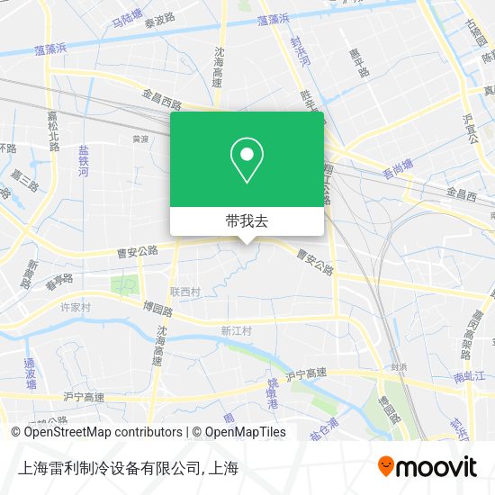 上海雷利制冷设备有限公司地图