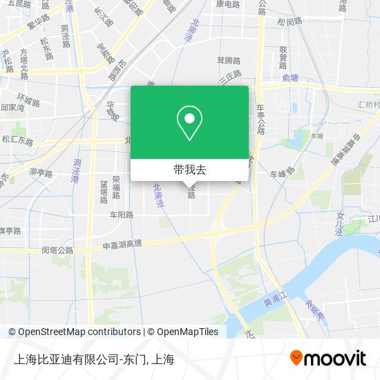 上海比亚迪有限公司-东门地图