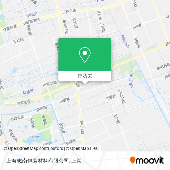 上海志南包装材料有限公司地图