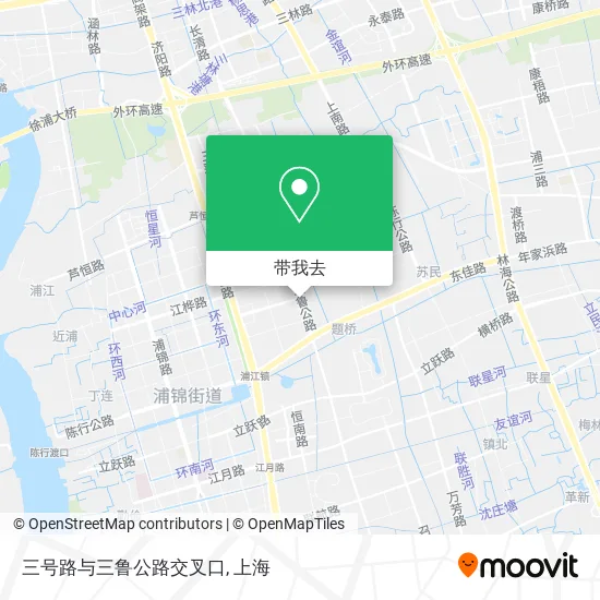 三号路与三鲁公路交叉口地图