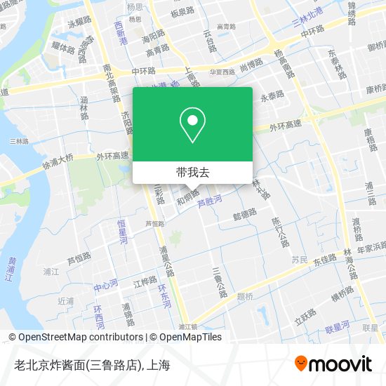 老北京炸酱面(三鲁路店)地图