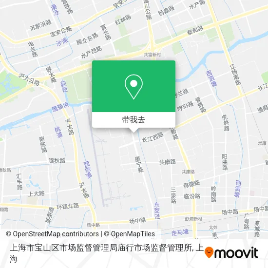 上海市宝山区市场监督管理局庙行市场监督管理所地图