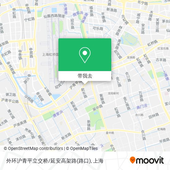 外环沪青平立交桥/延安高架路(路口)地图