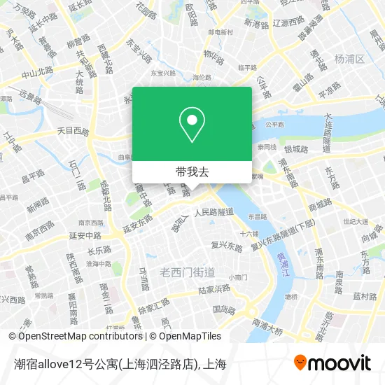 潮宿allove12号公寓(上海泗泾路店)地图