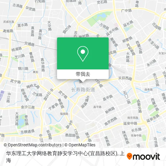 华东理工大学网络教育静安学习中心(宜昌路校区)地图