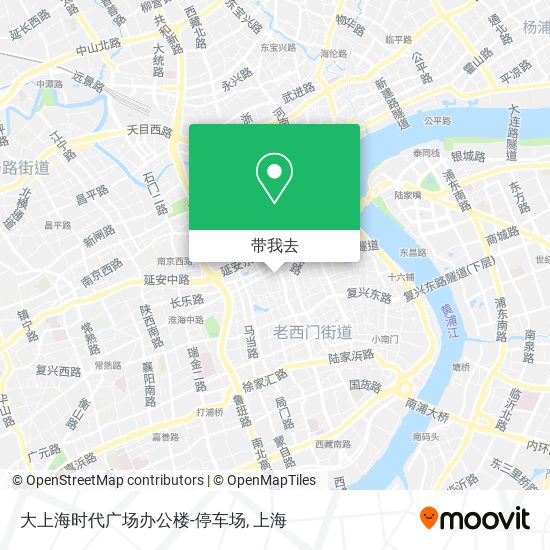 大上海时代广场办公楼-停车场地图