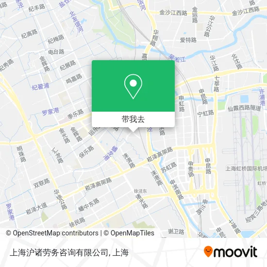 上海沪诸劳务咨询有限公司地图