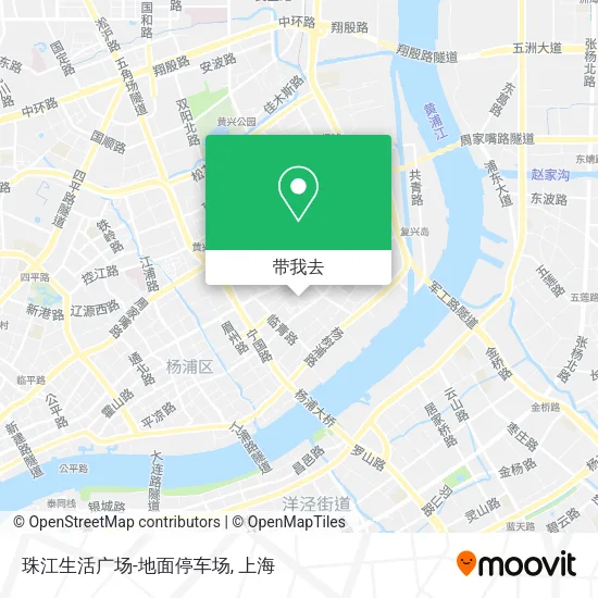 珠江生活广场-地面停车场地图