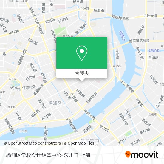 杨浦区学校会计结算中心-东北门地图