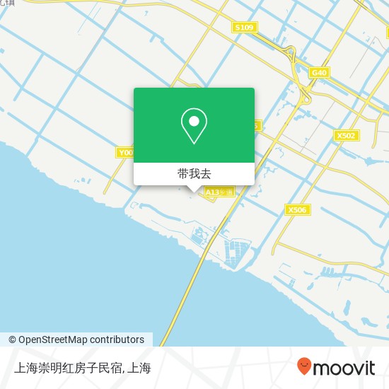 上海崇明红房子民宿地图