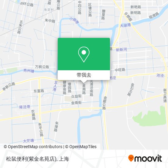 松鼠便利(紫金名苑店)地图