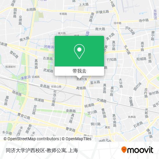 同济大学沪西校区-教师公寓地图