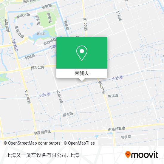 上海又一叉车设备有限公司地图
