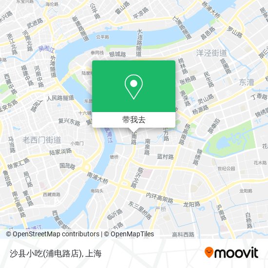 沙县小吃(浦电路店)地图
