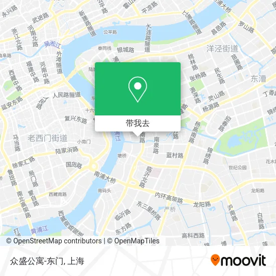众盛公寓-东门地图