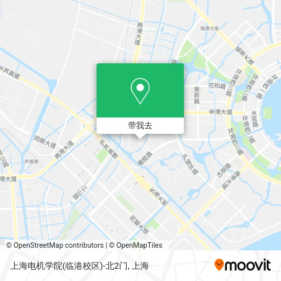 上海电机学院(临港校区)-北2门地图
