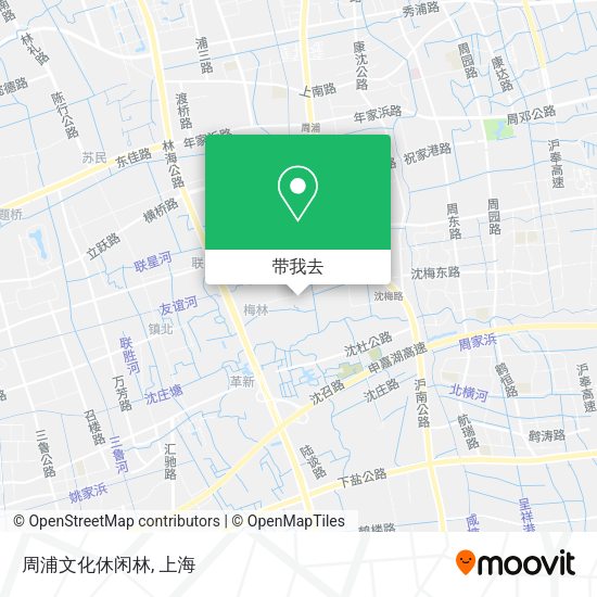 周浦文化休闲林地图