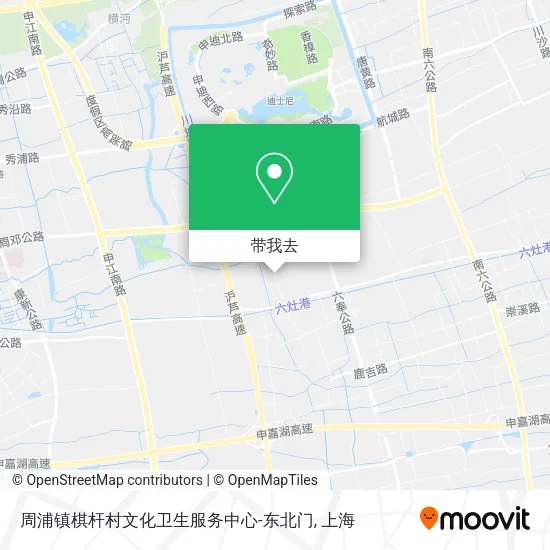 周浦镇棋杆村文化卫生服务中心-东北门地图
