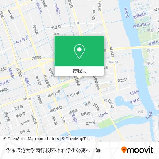 华东师范大学闵行校区-本科学生公寓4地图