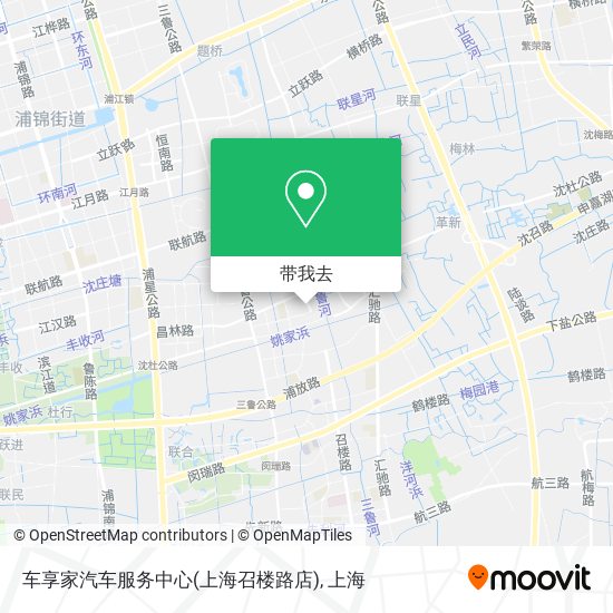 车享家汽车服务中心(上海召楼路店)地图