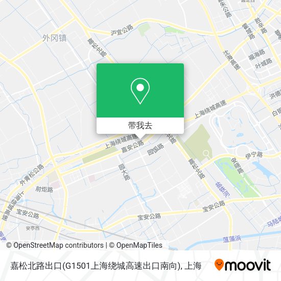 嘉松北路出口(G1501上海绕城高速出口南向)地图