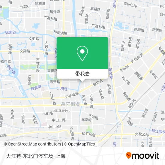大江苑-东北门停车场地图