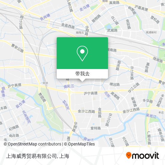 上海威秀贸易有限公司地图