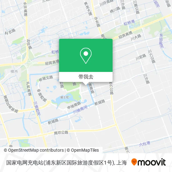 国家电网充电站(浦东新区国际旅游度假区1号)地图