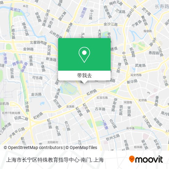 上海市长宁区特殊教育指导中心-南门地图