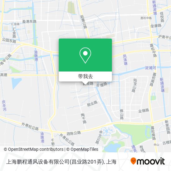 上海鹏程通风设备有限公司(昌业路201弄)地图