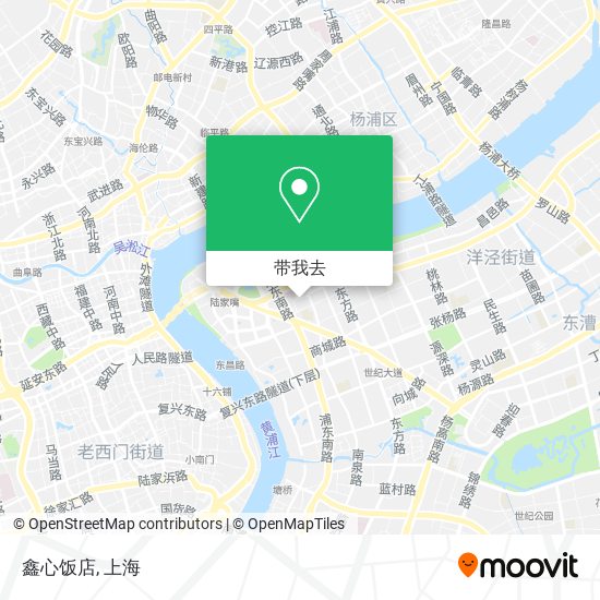 鑫心饭店地图