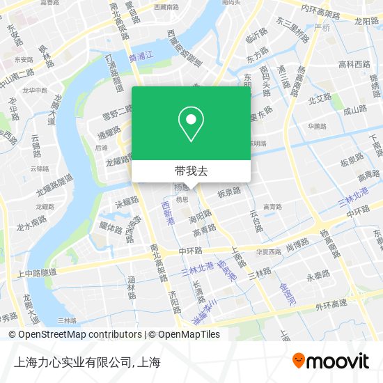 上海力心实业有限公司地图