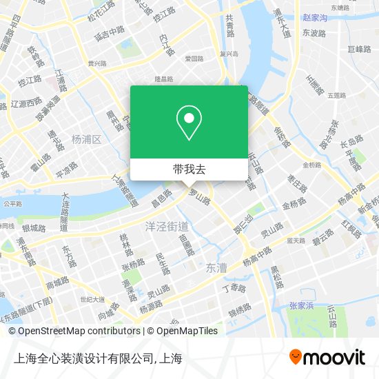 上海全心装潢设计有限公司地图