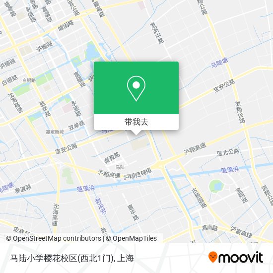 马陆小学樱花校区(西北1门)地图