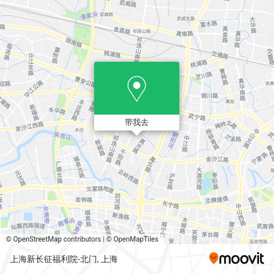 上海新长征福利院-北门地图