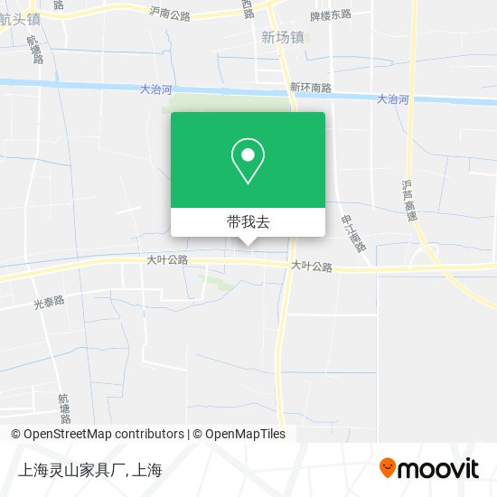 上海灵山家具厂地图
