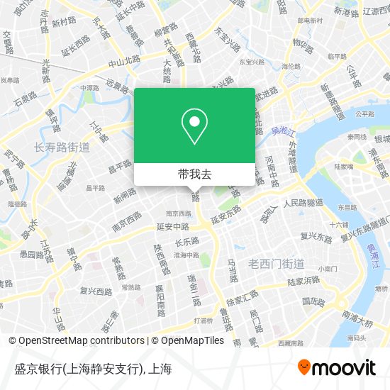 盛京银行(上海静安支行)地图