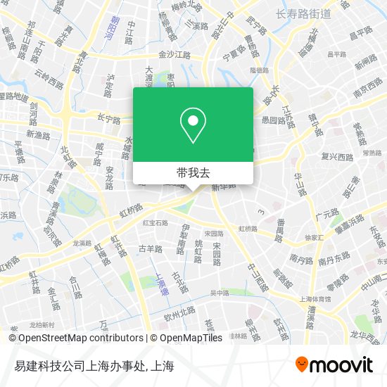 易建科技公司上海办事处地图