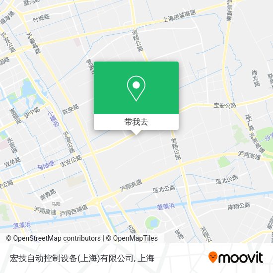 宏技自动控制设备(上海)有限公司地图