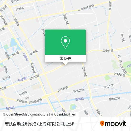 宏技自动控制设备(上海)有限公司地图