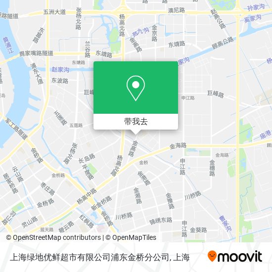 上海绿地优鲜超市有限公司浦东金桥分公司地图