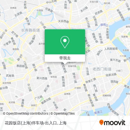 花园饭店(上海)停车场-出入口地图